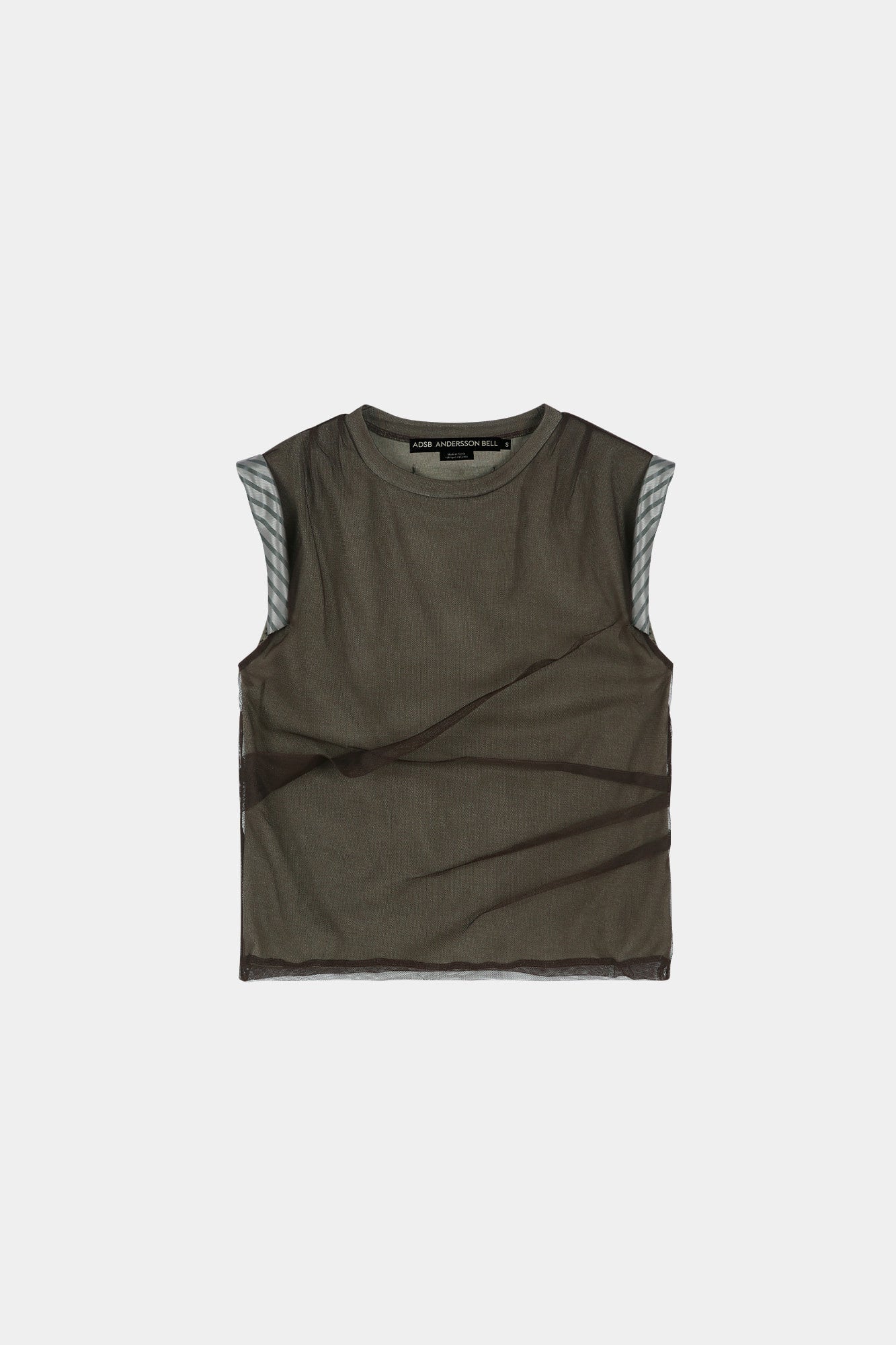 Andersson Bell Layered Mesh Tuck & Dart Top