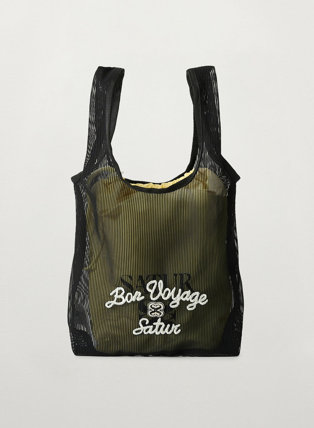 [satur] Bon Voyage Small Mesh Bag - Black