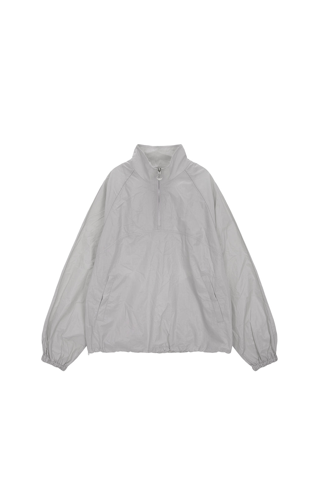 [matinkim] MATIN COATING ANORAK JUMPER IN GREY