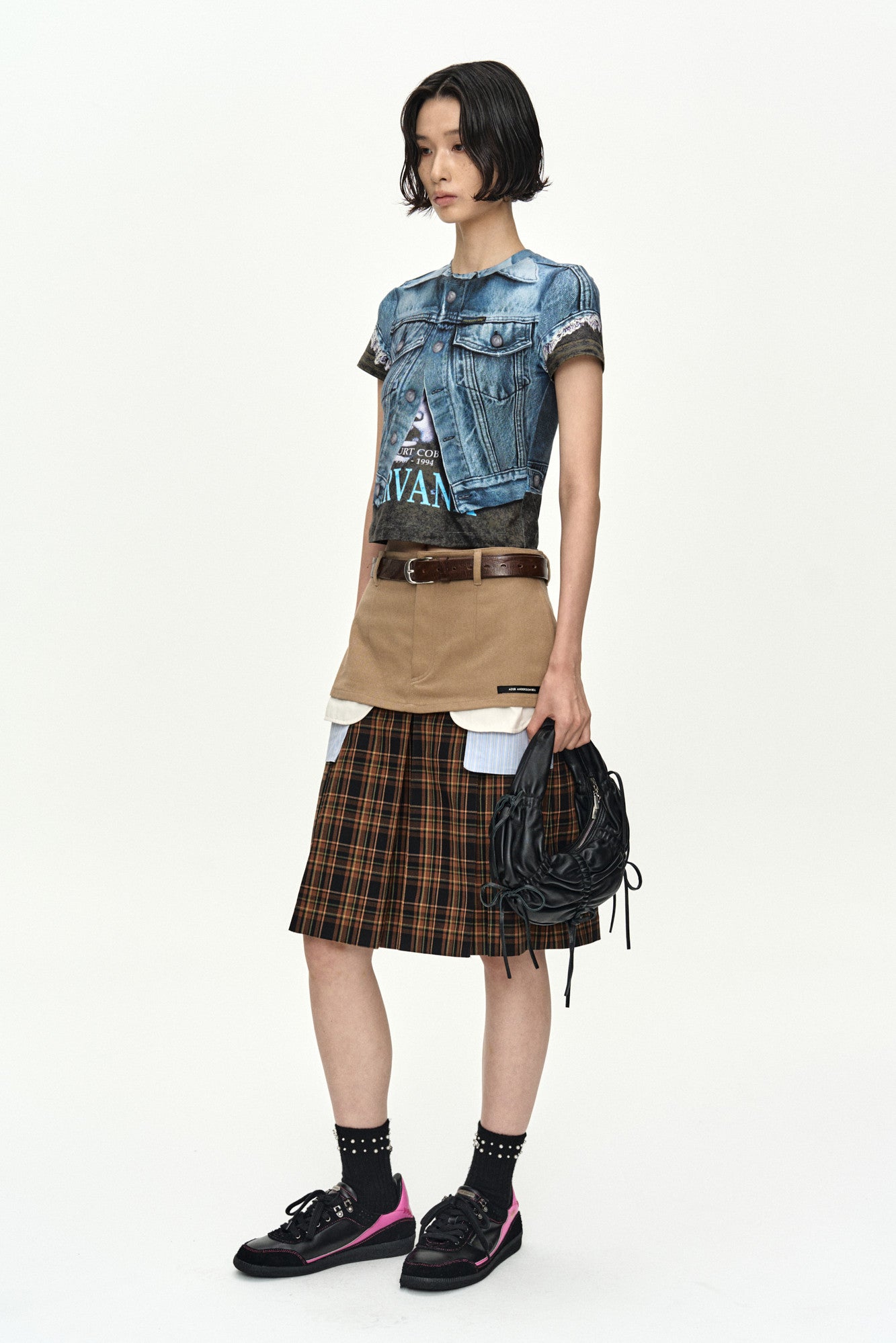 Andersson Bell Rvan Denim Vest Printed T-Shirt