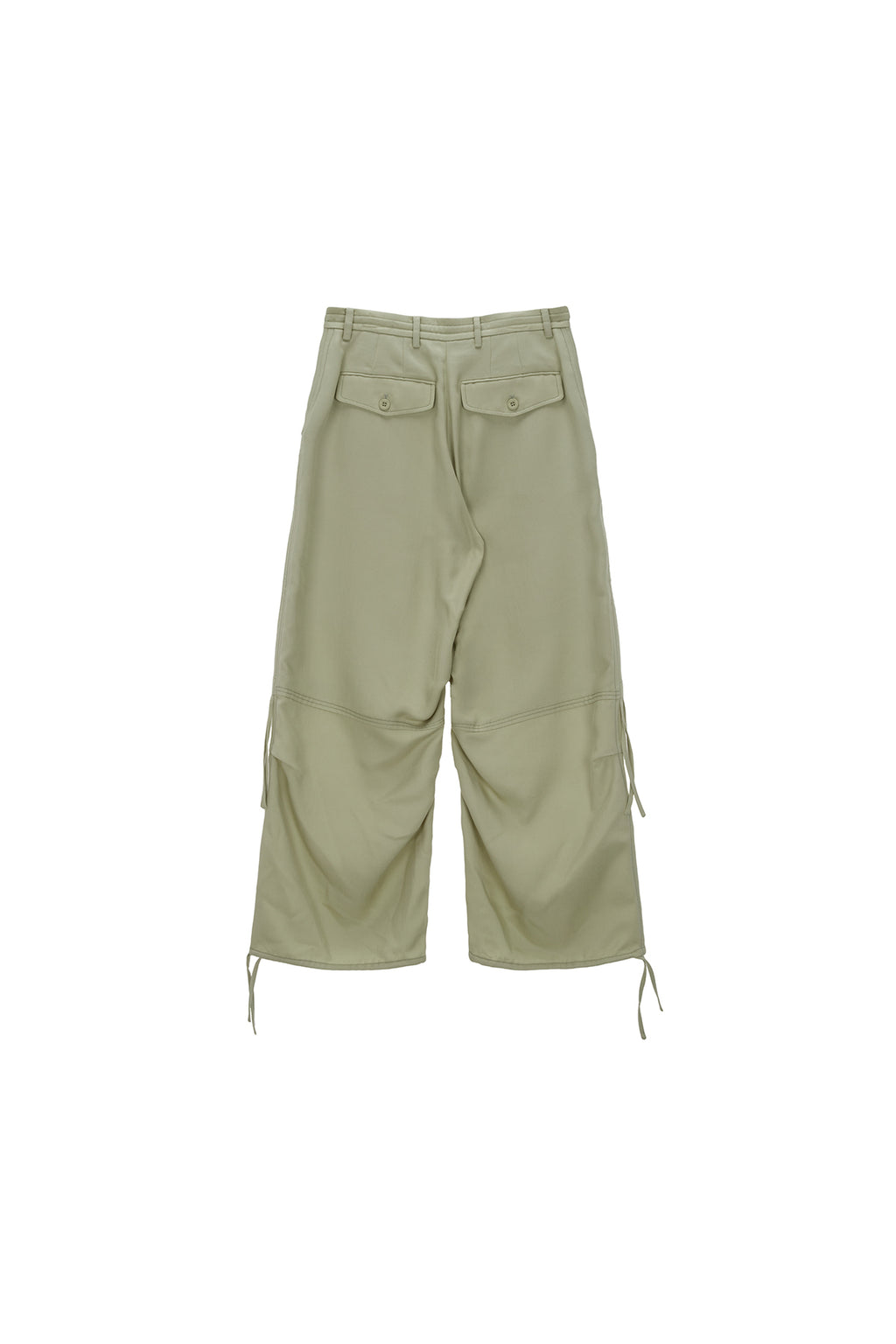 Matinkim Rayon String Cargo Pants IN Light Khaki