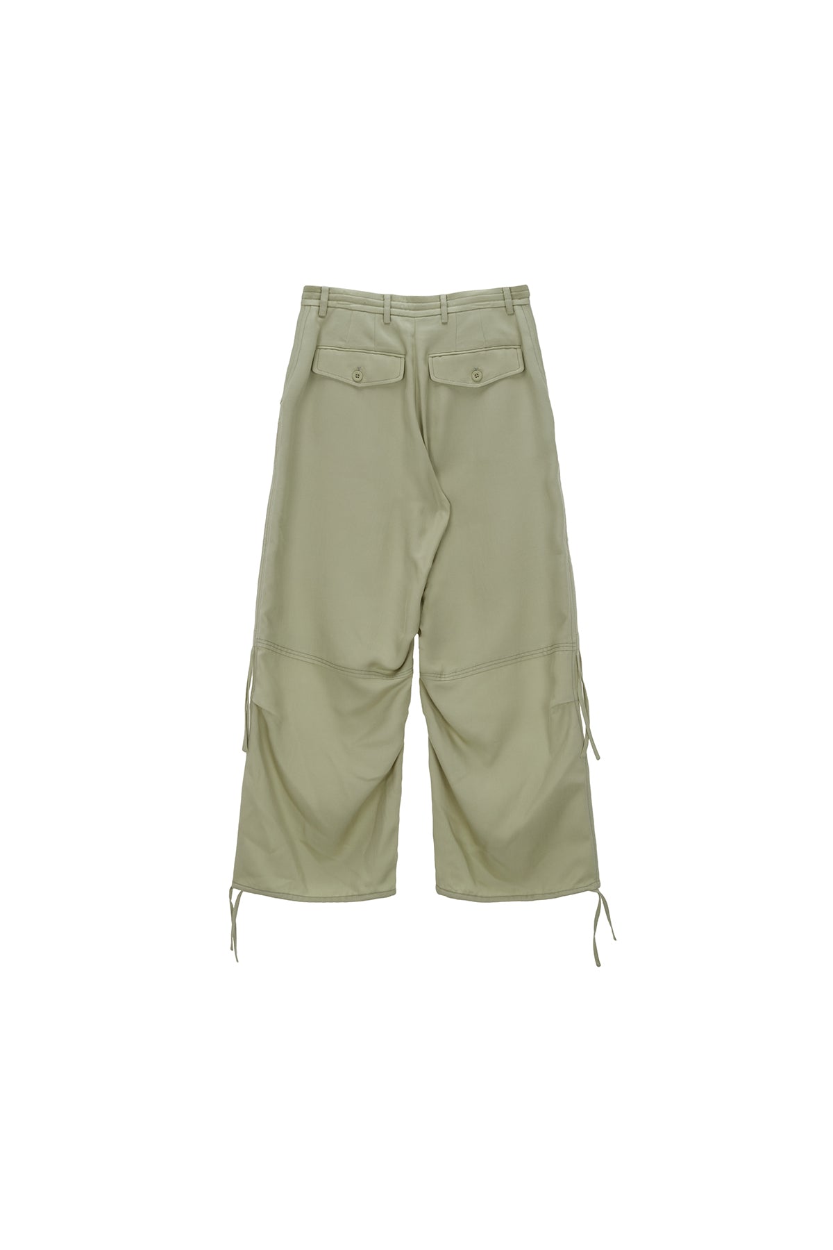 Matinkim Rayon String Cargo Pants IN Light Khaki