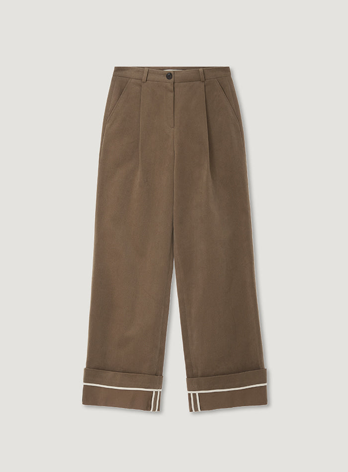 Mango Maniplease Turn Pintuck Pants