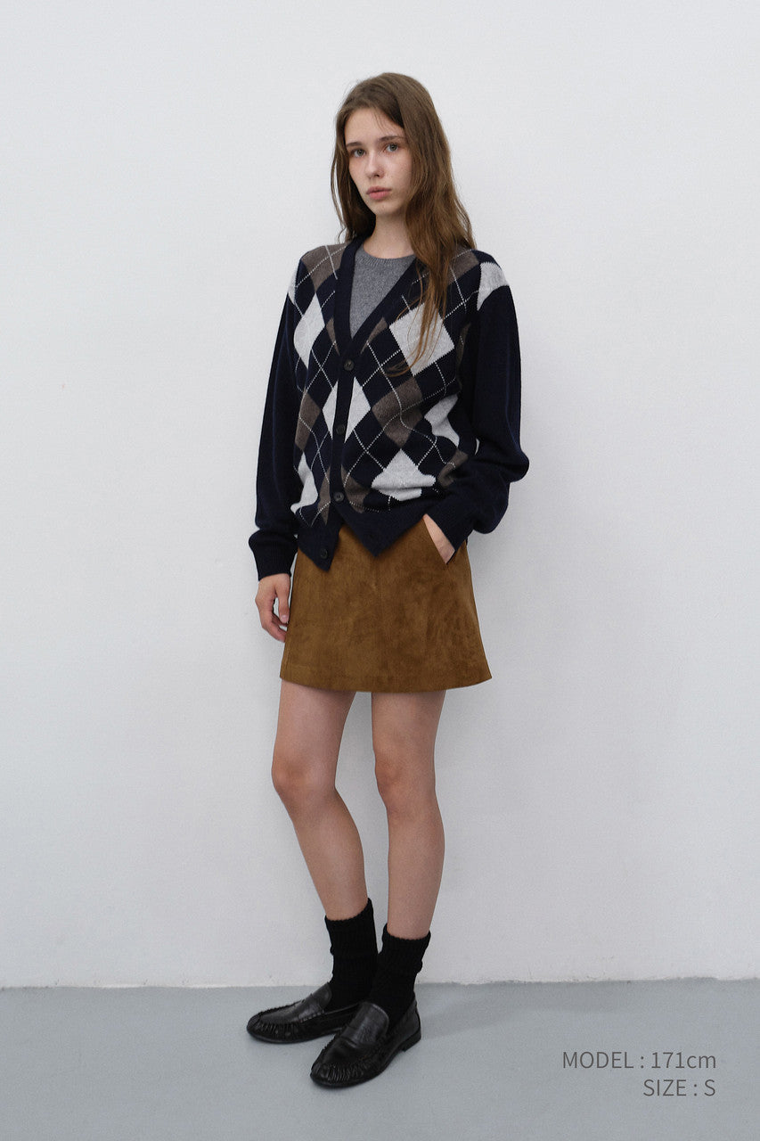 Dunst Suede Mini Skirt Brown