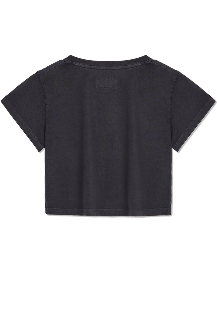 Matinkim Pigment Logo Crop Top IN Dark Grey