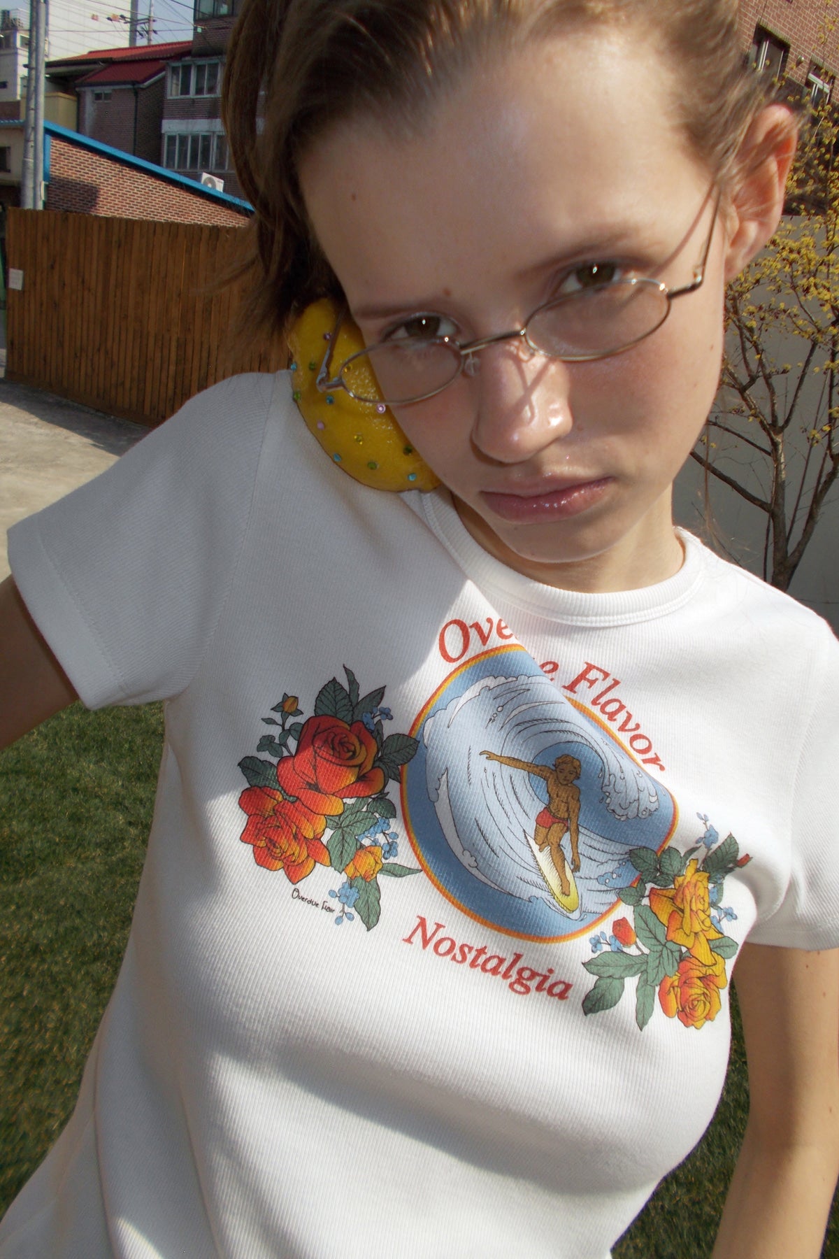 Overdueflair Retro Artwork T-Shirt White