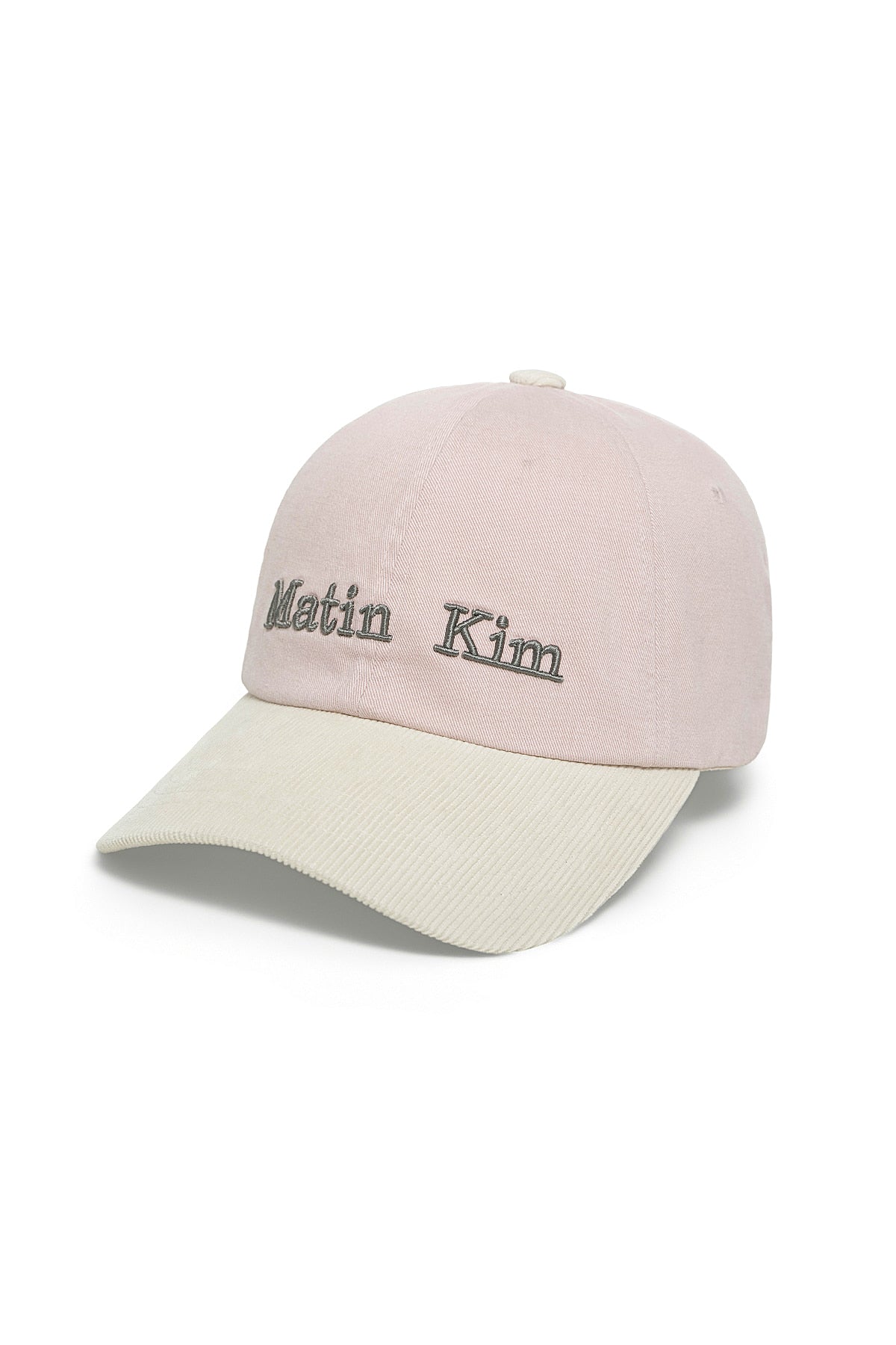 Matinkim Matin Classic Logo Corduroy Brim Ball Cap IN Pink