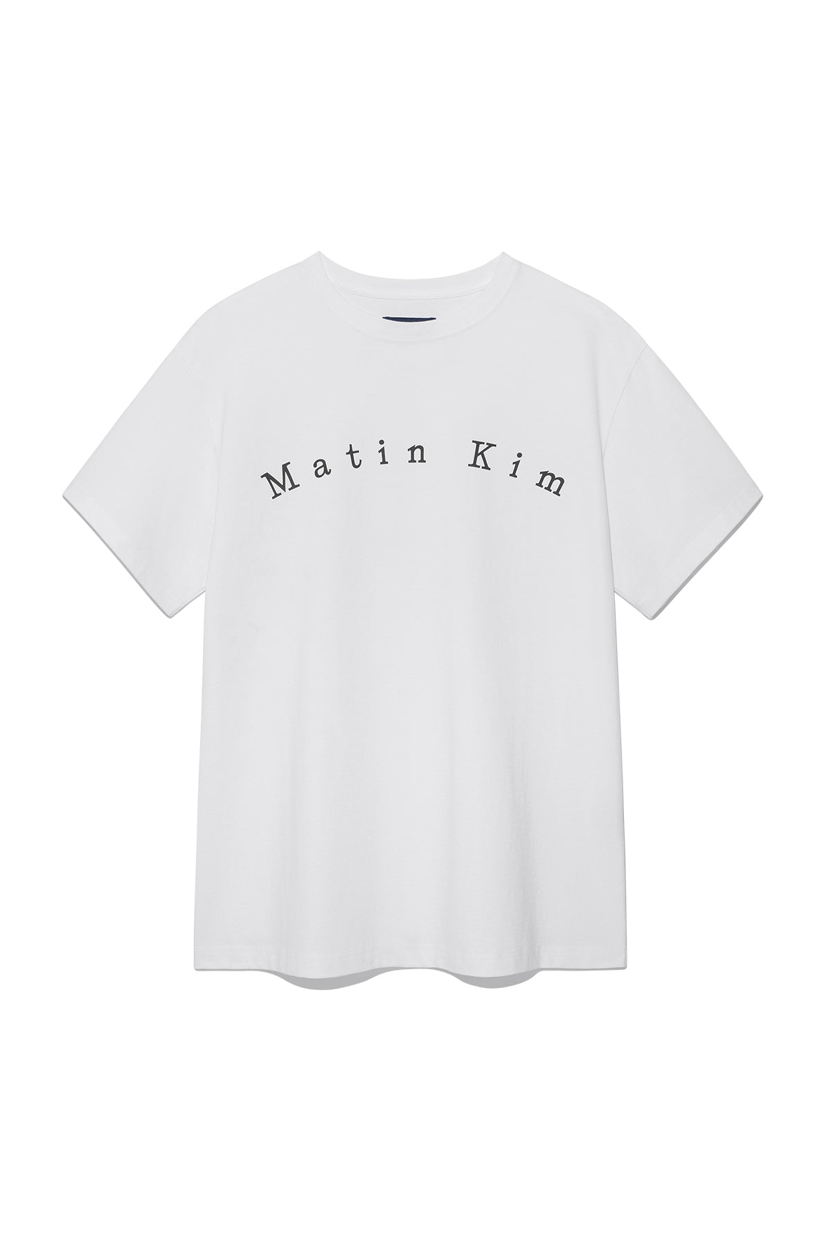 Matinkim Minimal Arch Logo Top For Men IN White