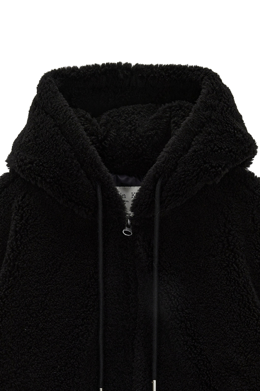 Matinkim Logo Point Fleece Hoody Jumper For Women IN Black