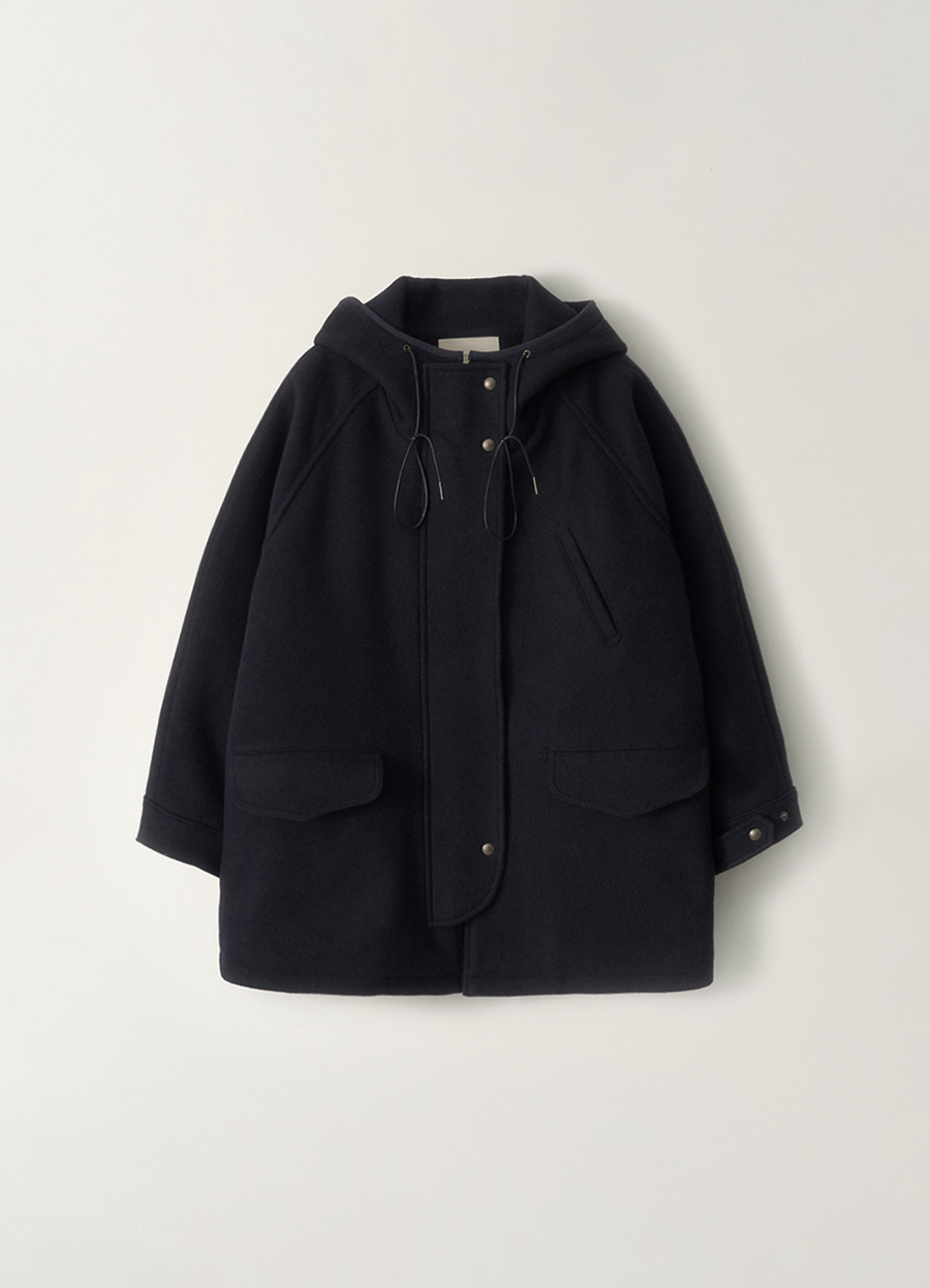 Nothing Written Hanson hoodie parka (Dark navy)