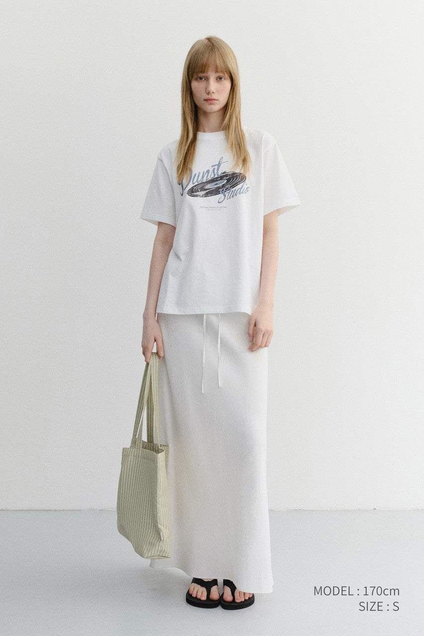 Dunst Unisex Vinyl T-Shirt Off White