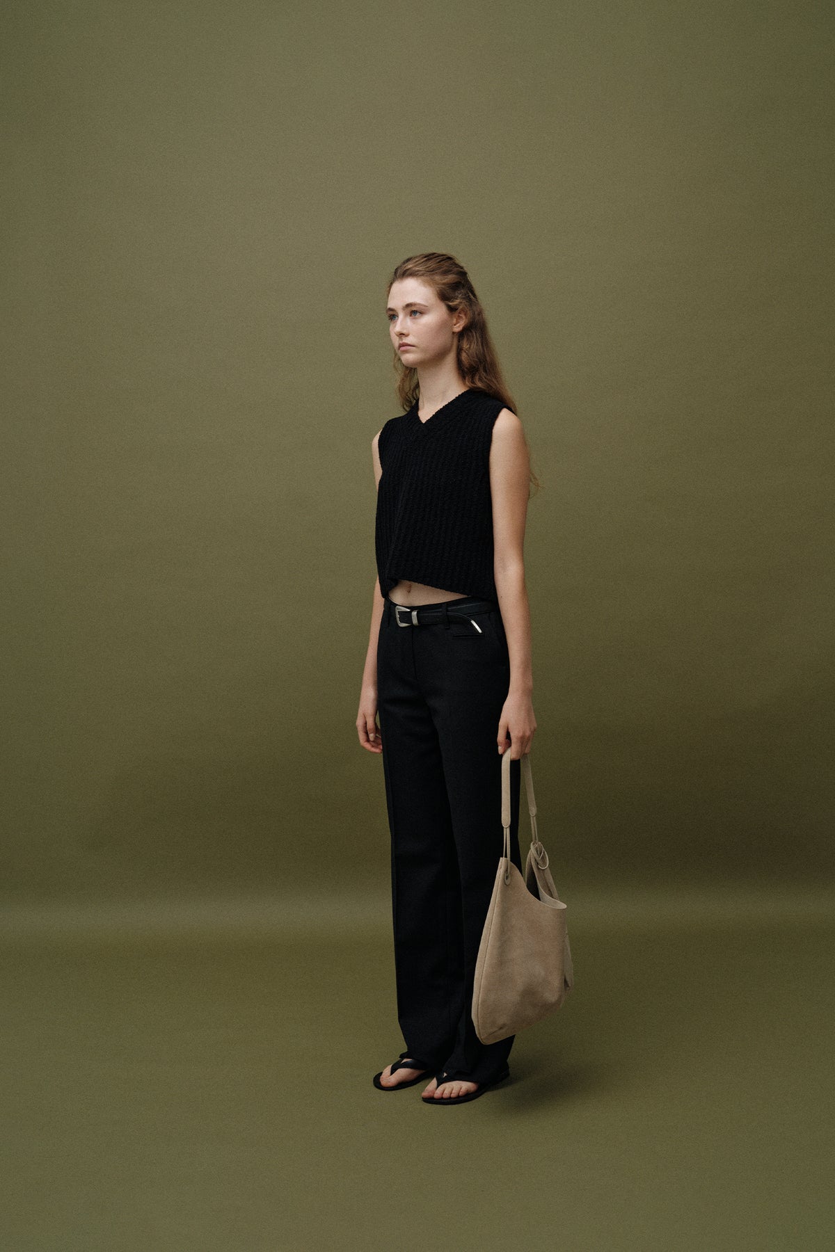 Nothing Written Garine wool vest (Black)