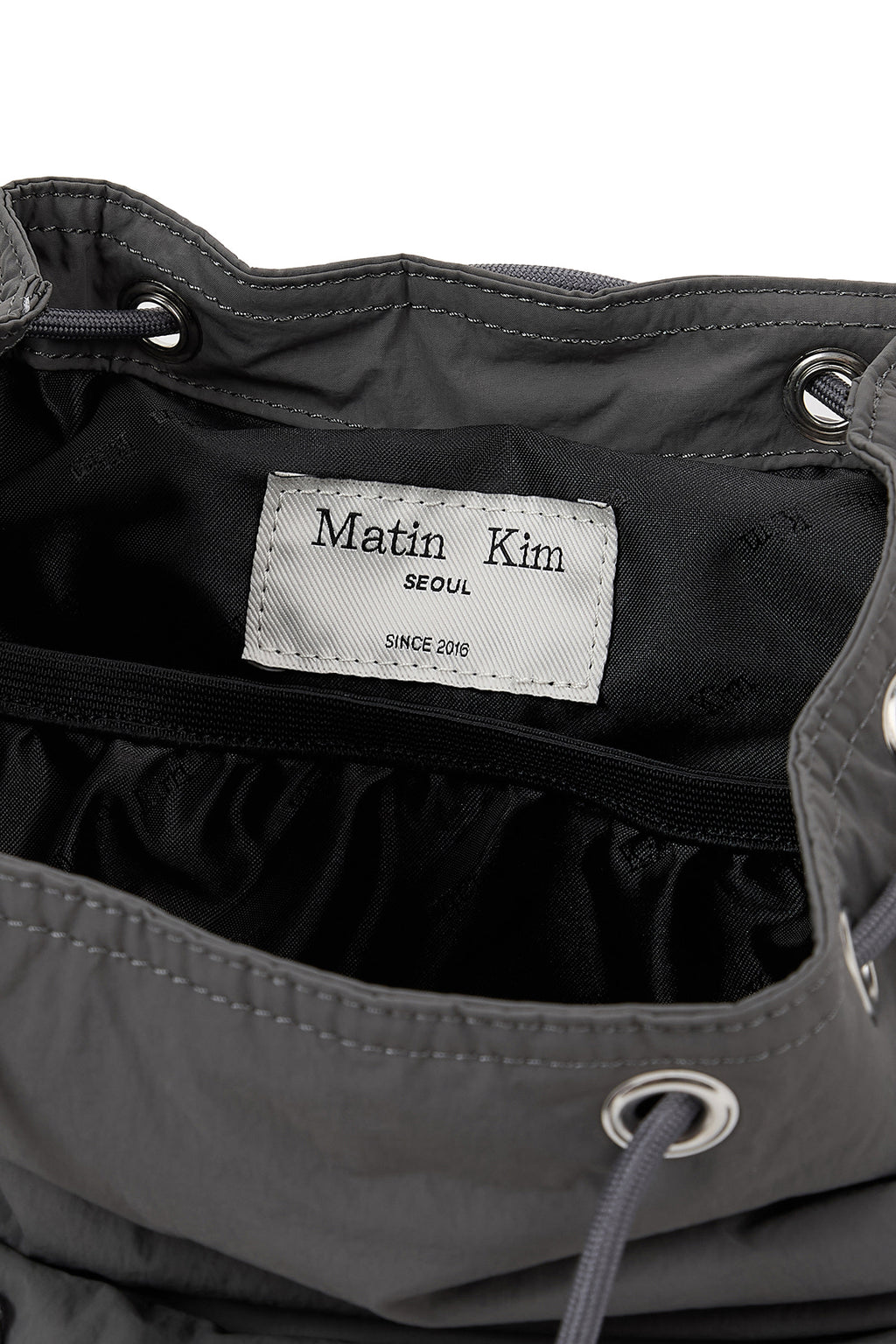 [matinkim] POCKET UTILITY SMALL BACK PACK IN CHARCOAL