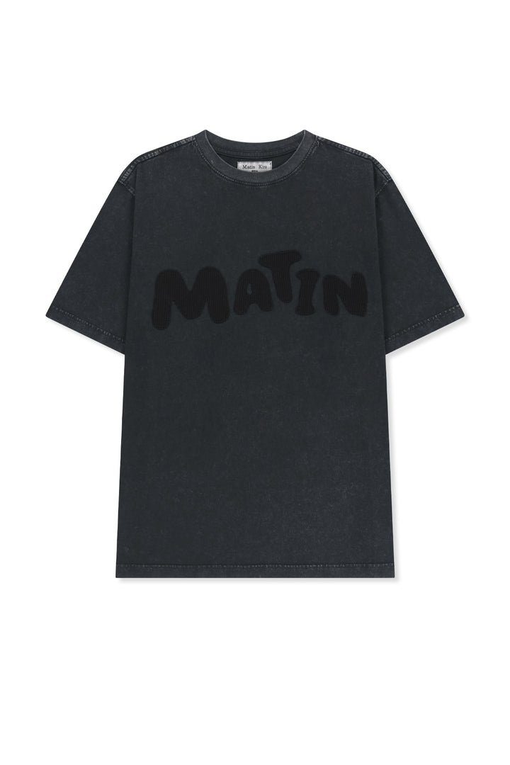 Matinkim Waffle Applique Logo Top IN Charcoal