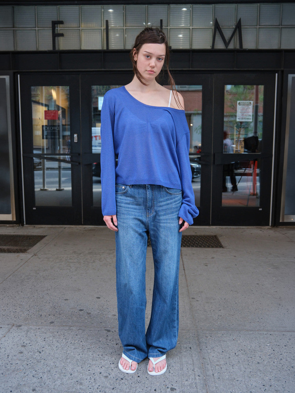 Low Classic Airy Relaxed-Fit Jeans Ocean Blue