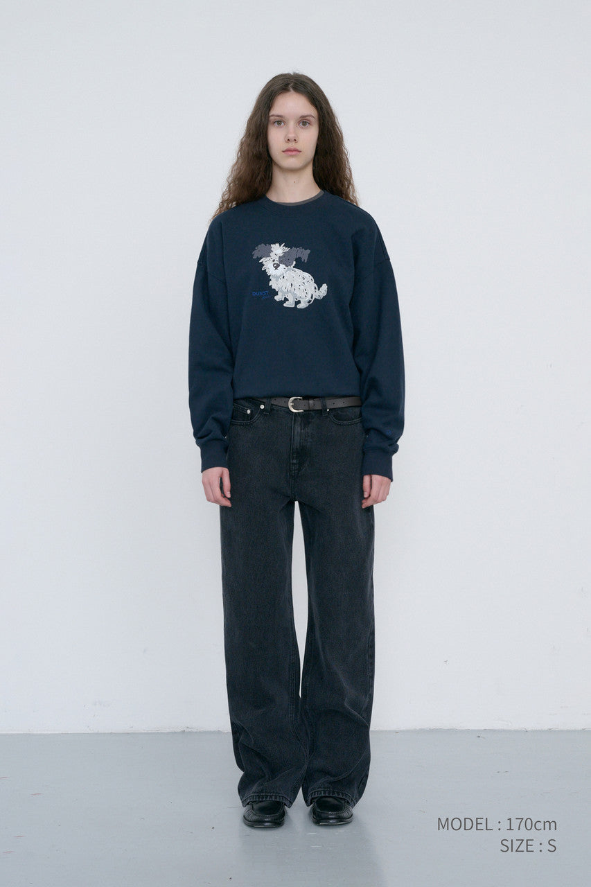 Dunst Unisex Puppy Sweatshirt French Navy