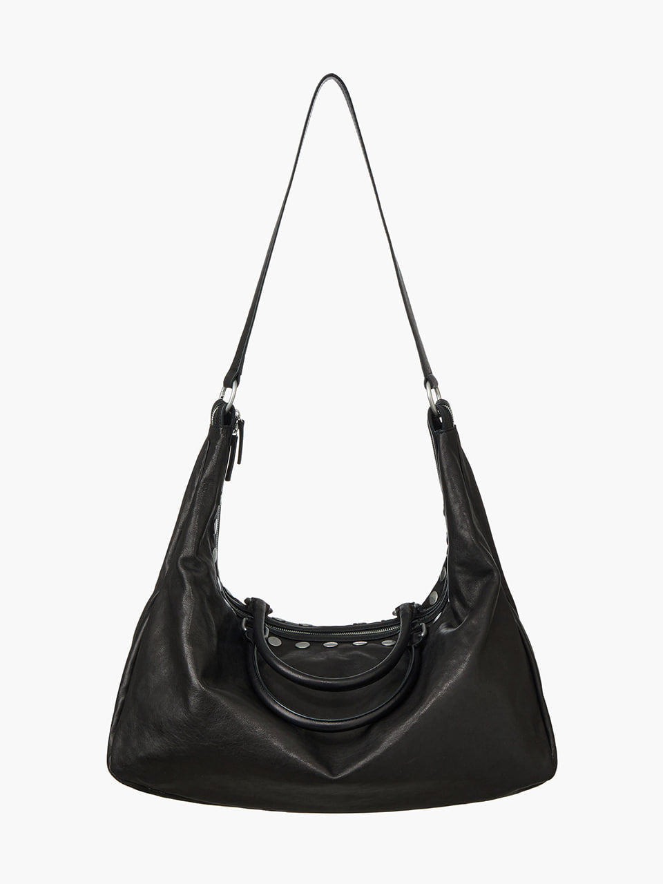 Margesherwood Dumpling Strap black washed nappa