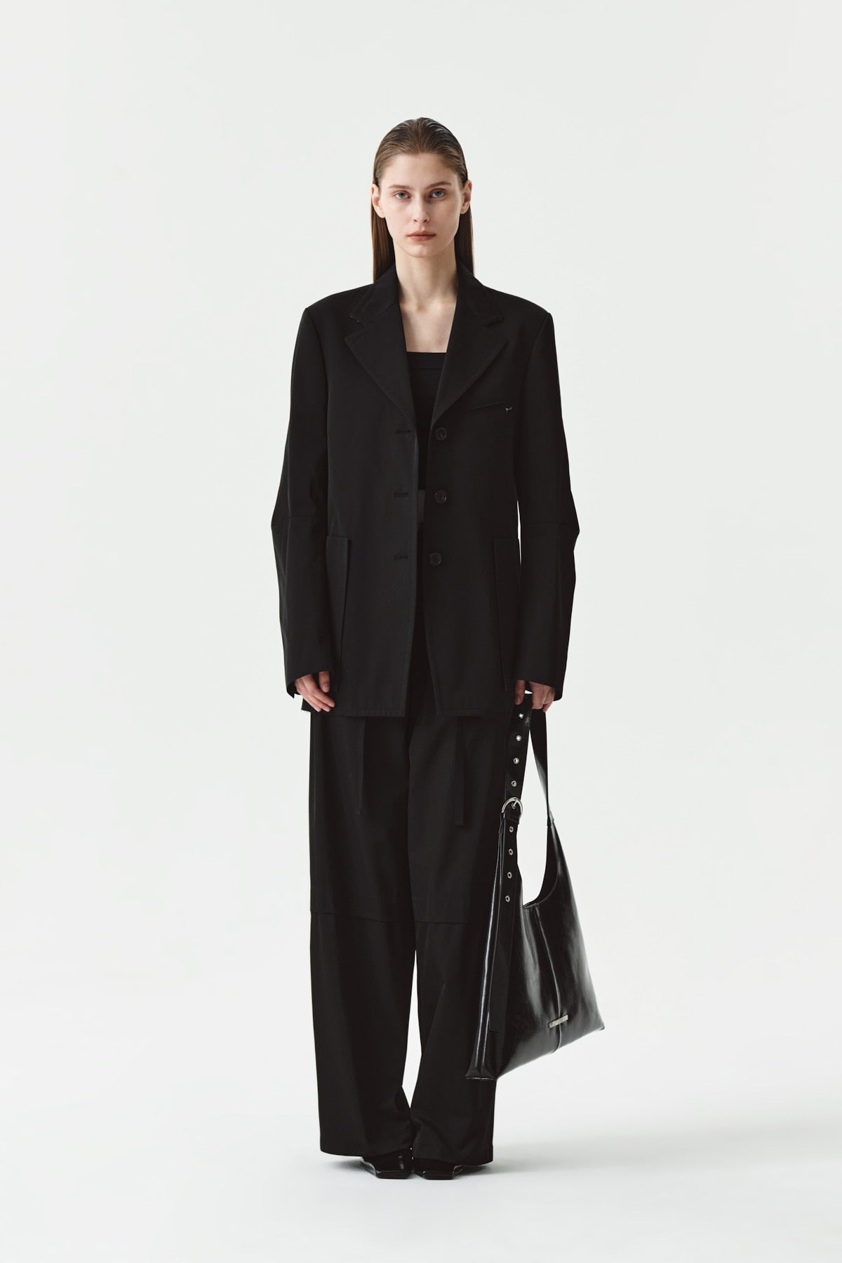 Matinkim String Banding Pocket Trouser IN Black