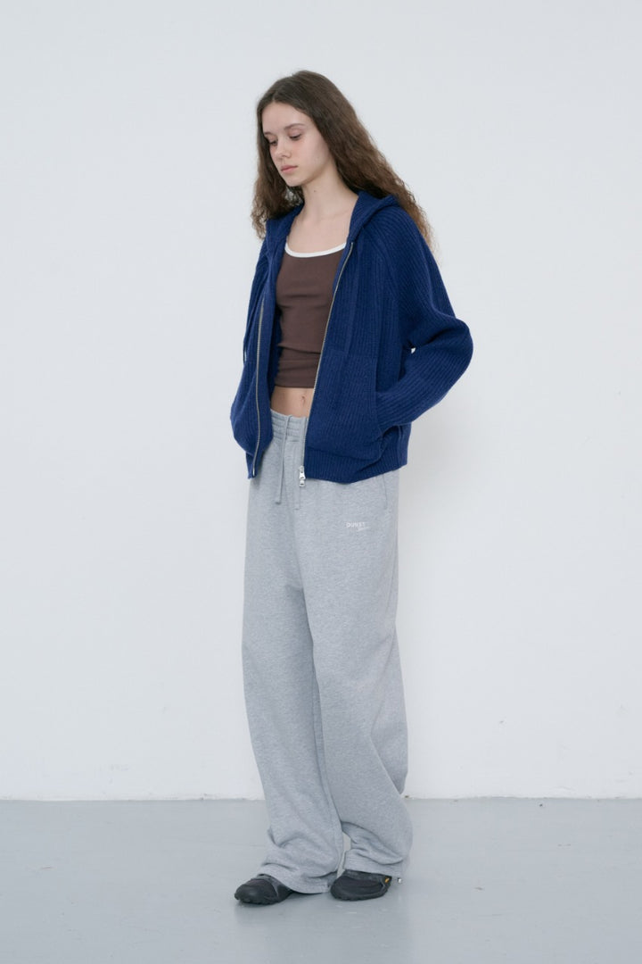 Dunst Unisex Straight Sweatpants Melange Grey