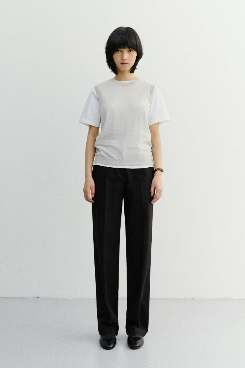 Dunst Summer Straight Chino Slacks Black