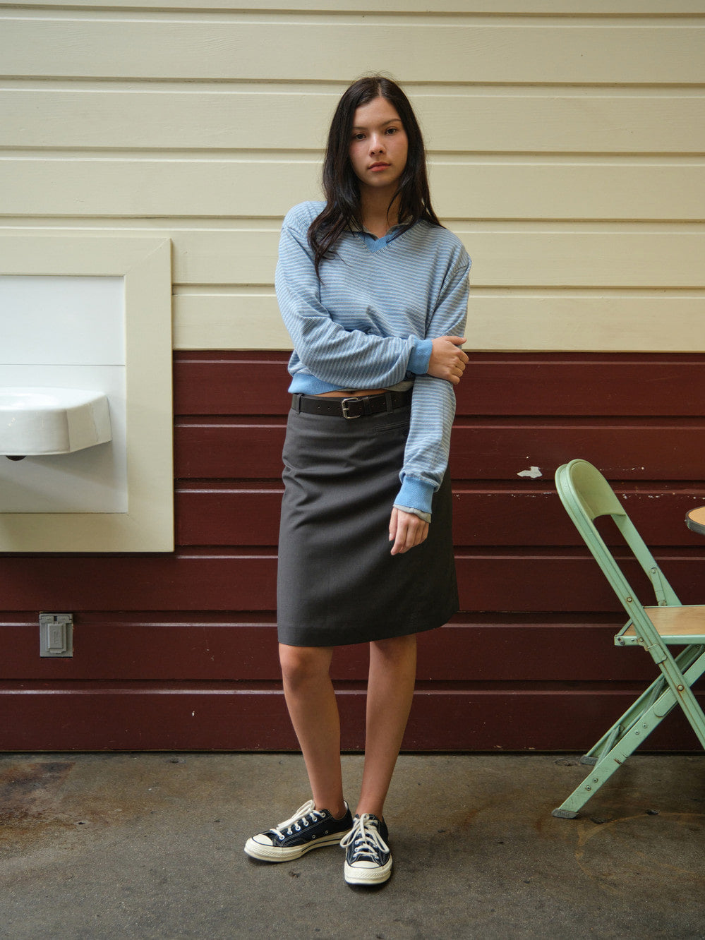 Low Classic Leather Belt Brown