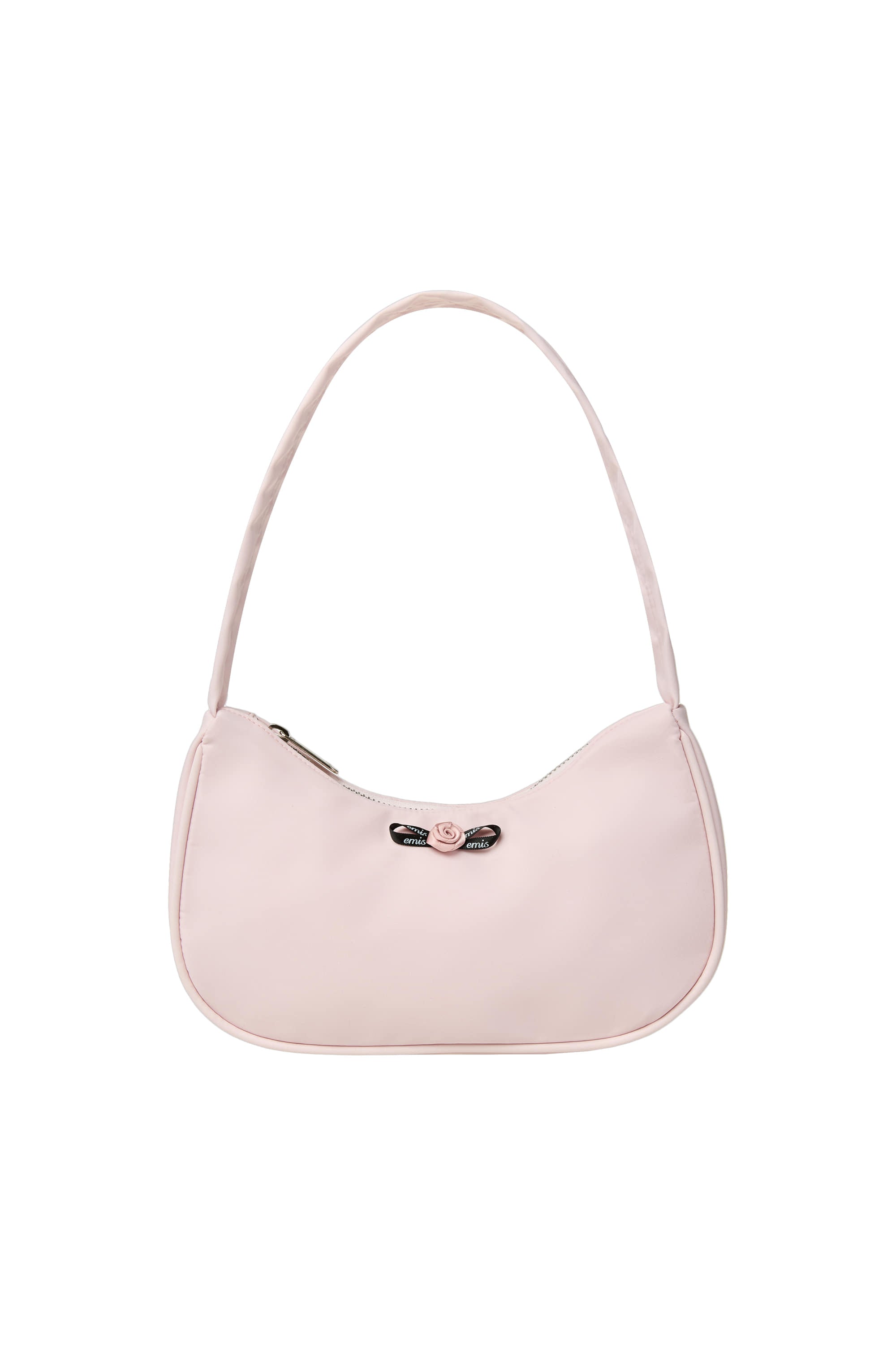 MINI CORSAGE APPLIQUE HOBO BAG-PINK