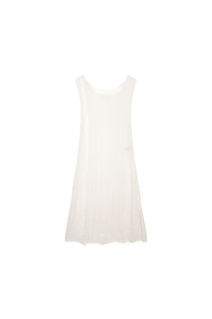 Matinkim Stripe Chunky Knit Dress IN Ivory