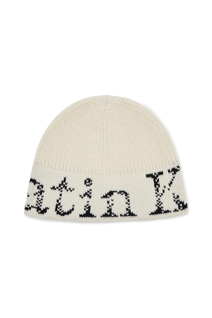 Matinkim Cracked Logo Bucket Beanie IN Ivory