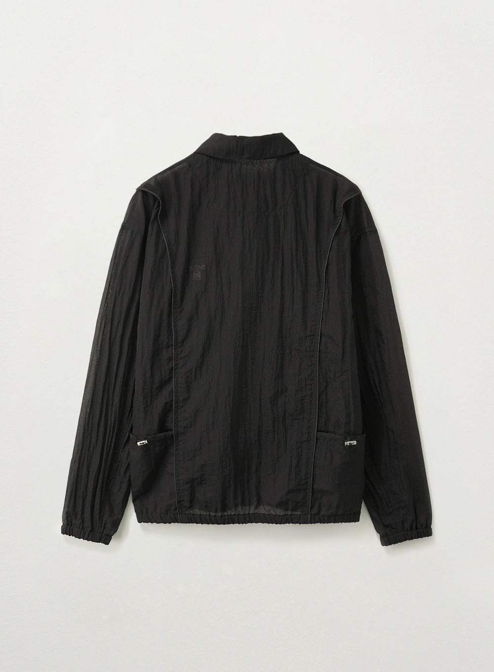Satur Ripstop Piping Nylon Jacket - Black