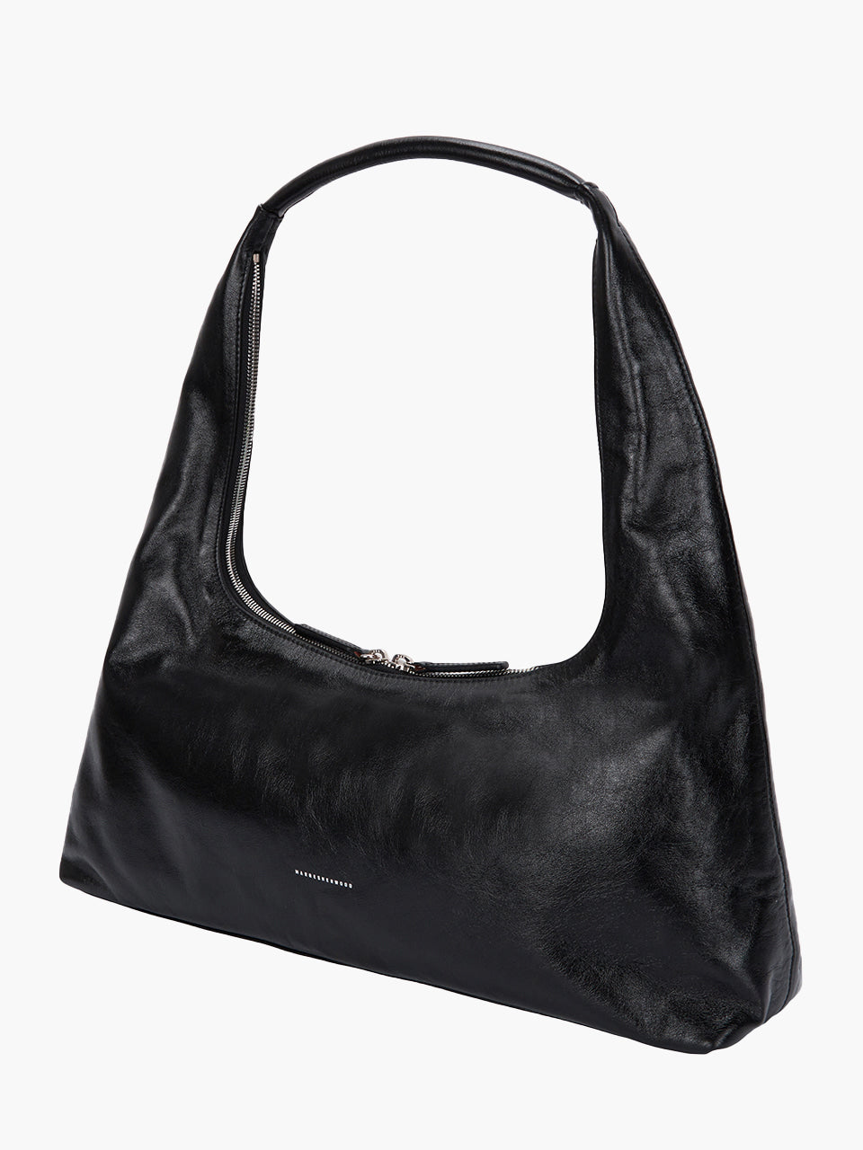 Margesherwood Hobo Large black glossy plain