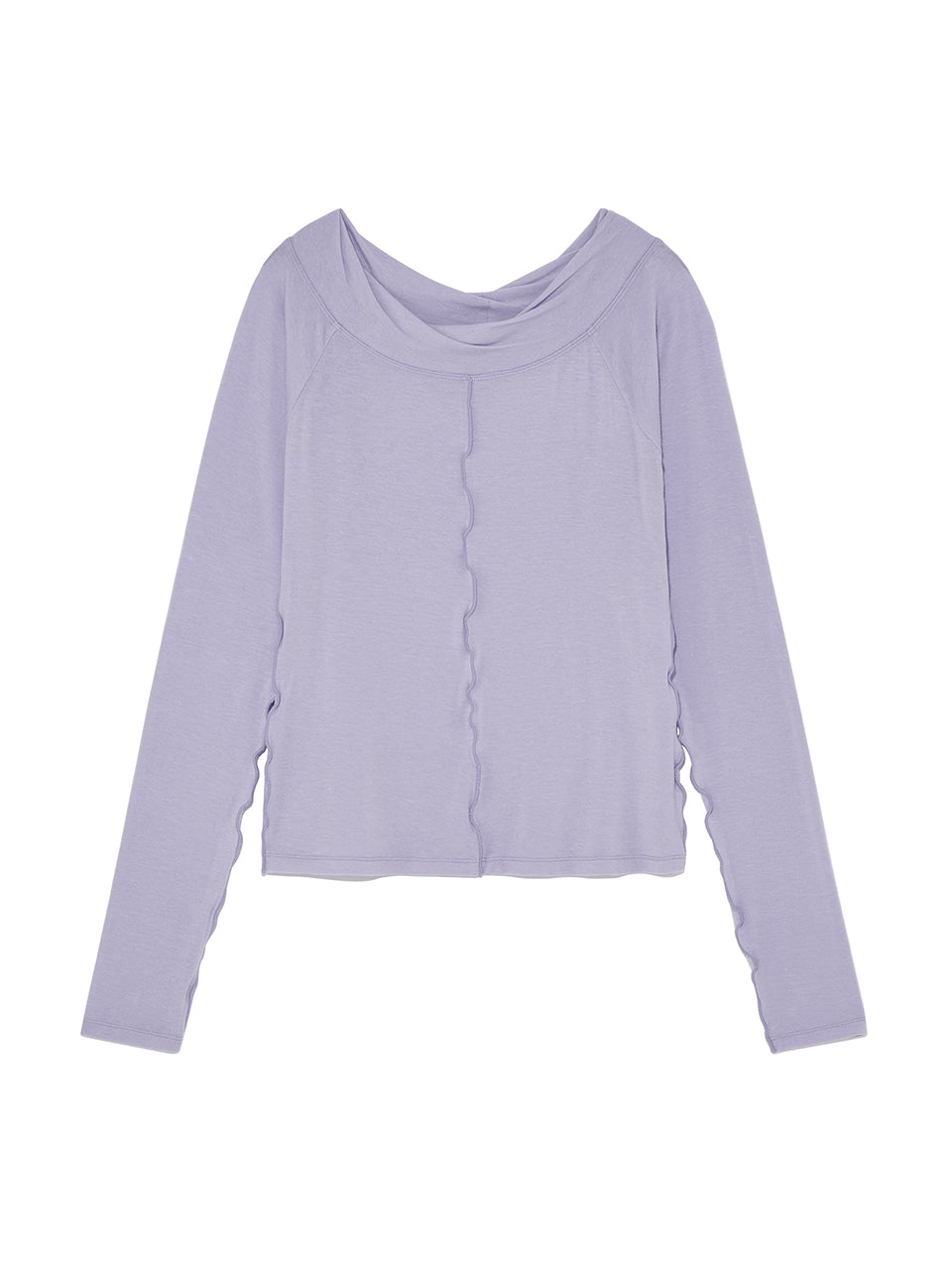 Matinkim Wide Neck Raglan Long Sleeve IN Lilac