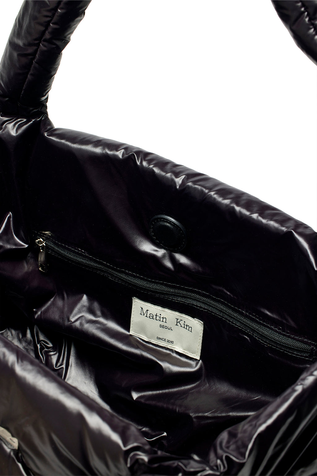 [matinkim] MATIN BIG PUFFER BAG IN BLACK