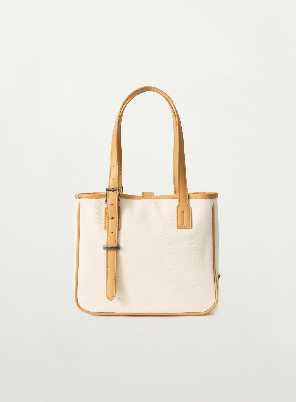 Satur Classic Buckle Tote Bag - Cream