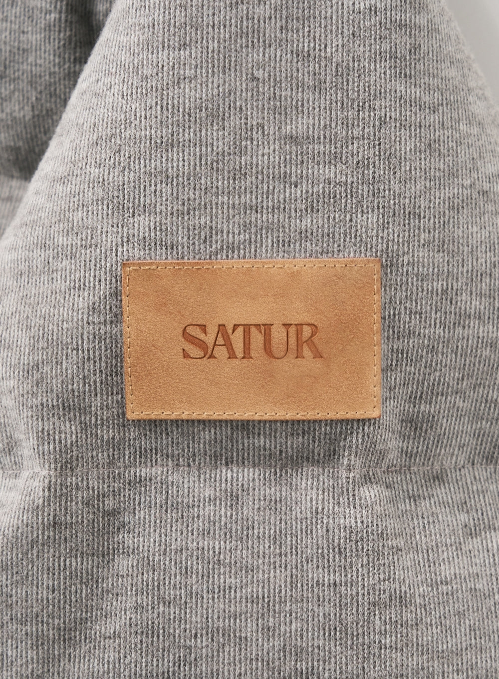 [satur] (W) Knit Puffer Duck Down Padding - Gray