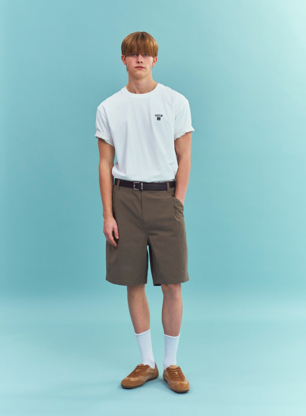 Satur Loren Classic Logo T-Shirt - White