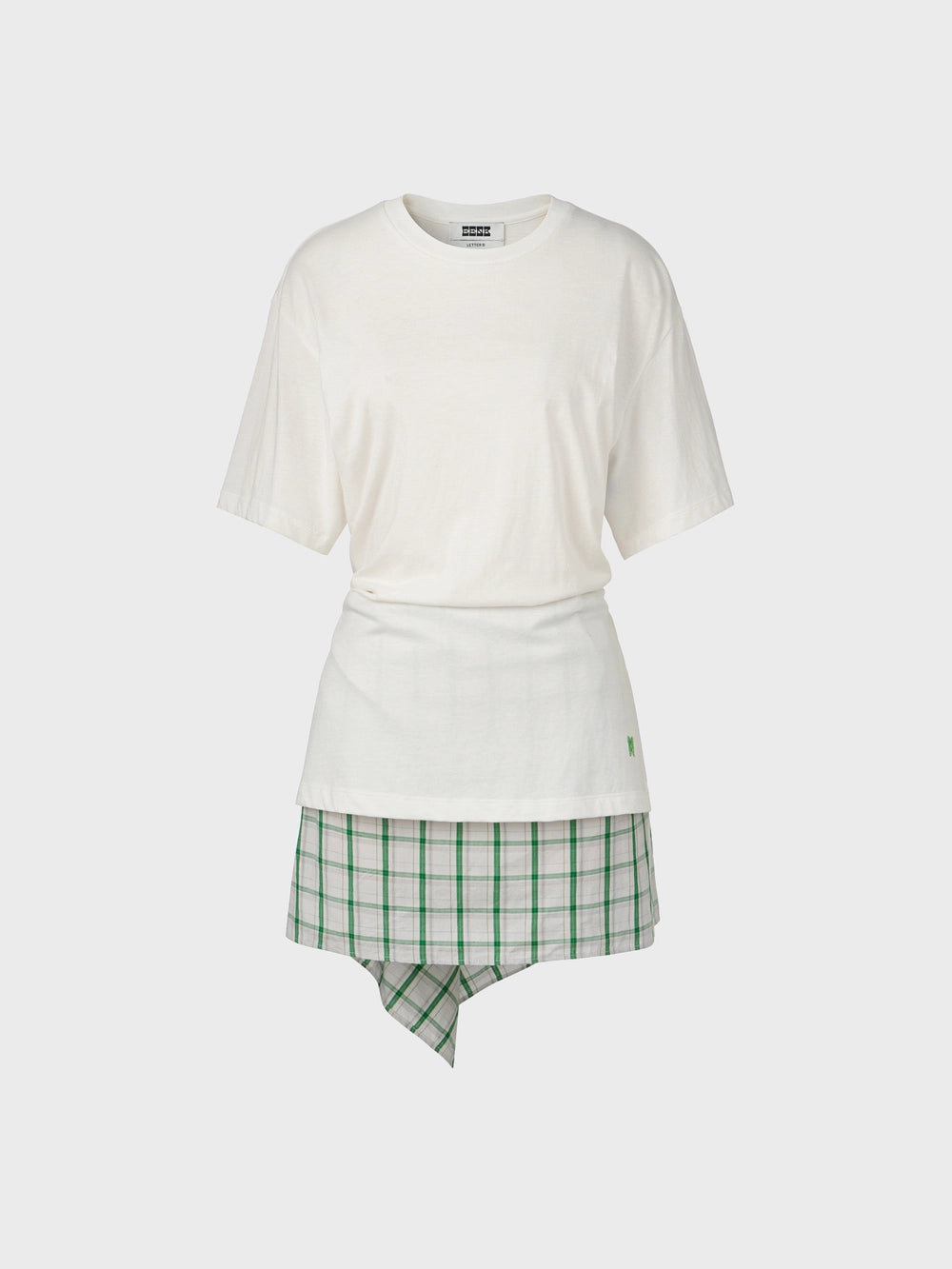 EENK Drape Layered T-shirt - White