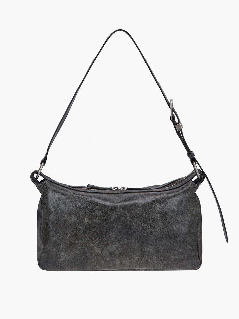Margesherwood Outpocket Hobo white+grey two-tone cracked
