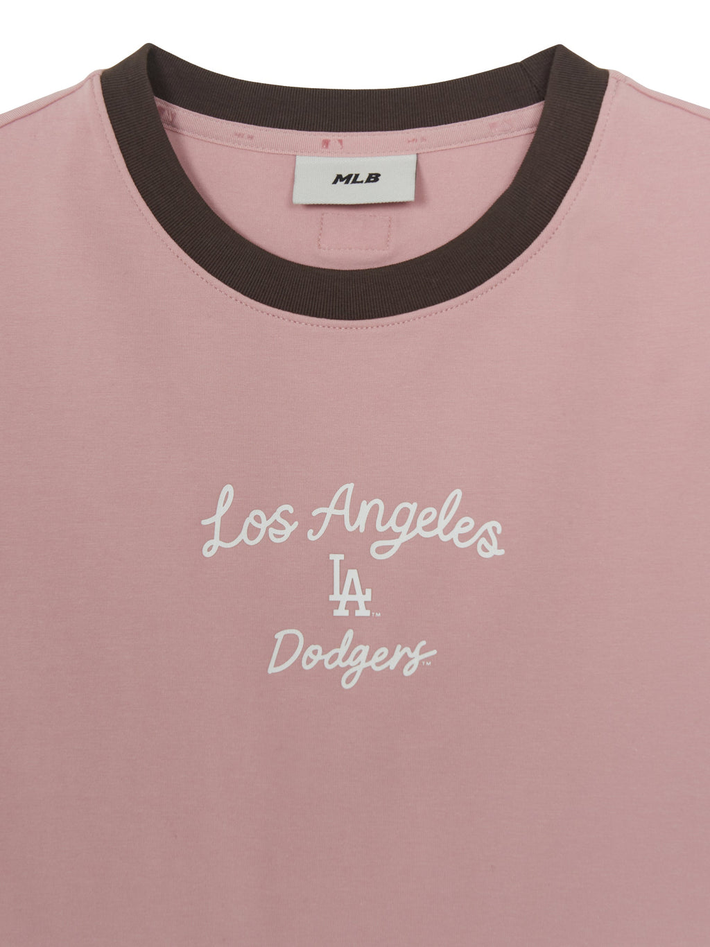 MLB Korea Women's Sportive Cursive Ringer Crop T-shirts