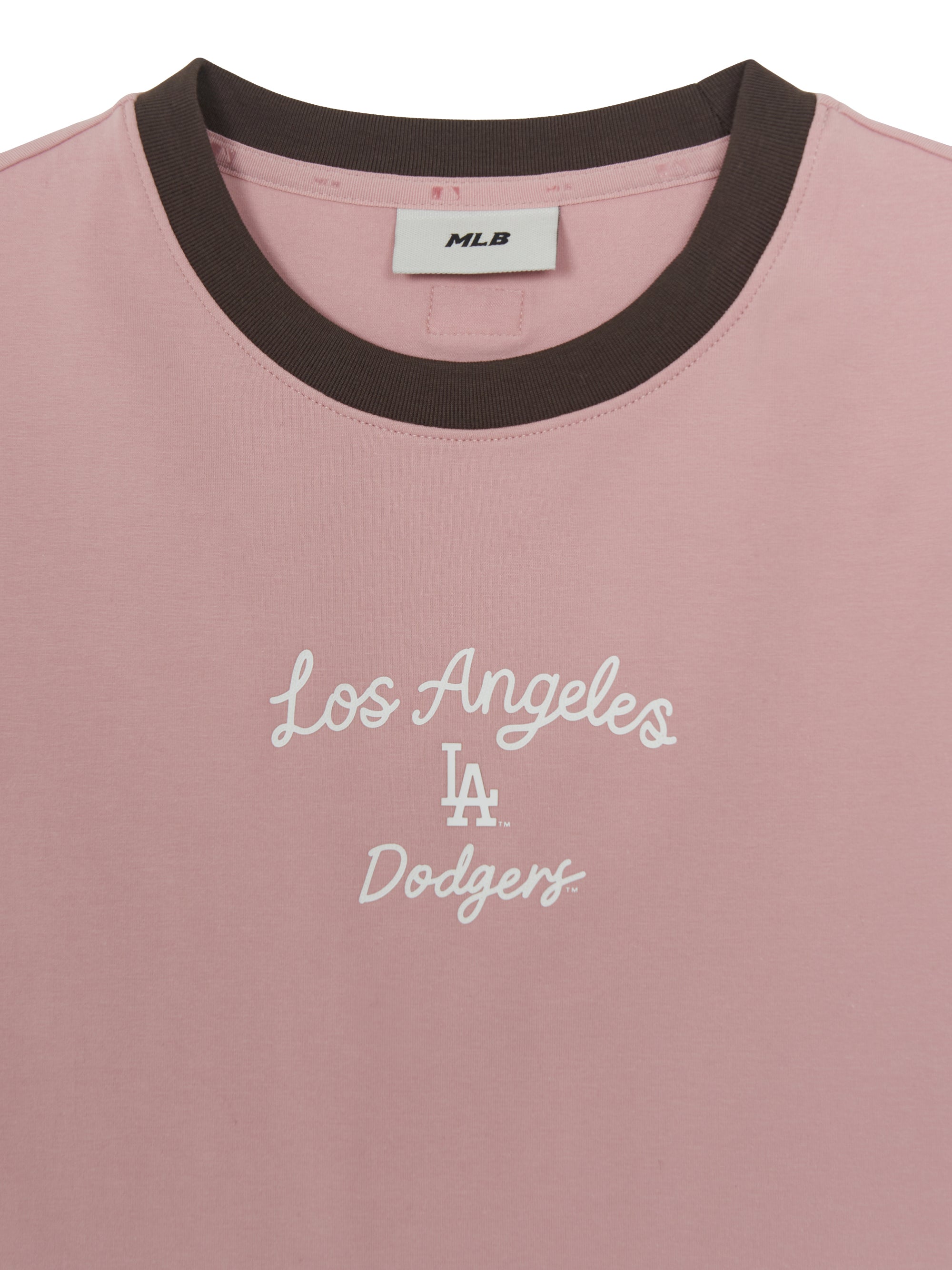 MLB Korea Women's Sportive Cursive Ringer Crop T-shirts