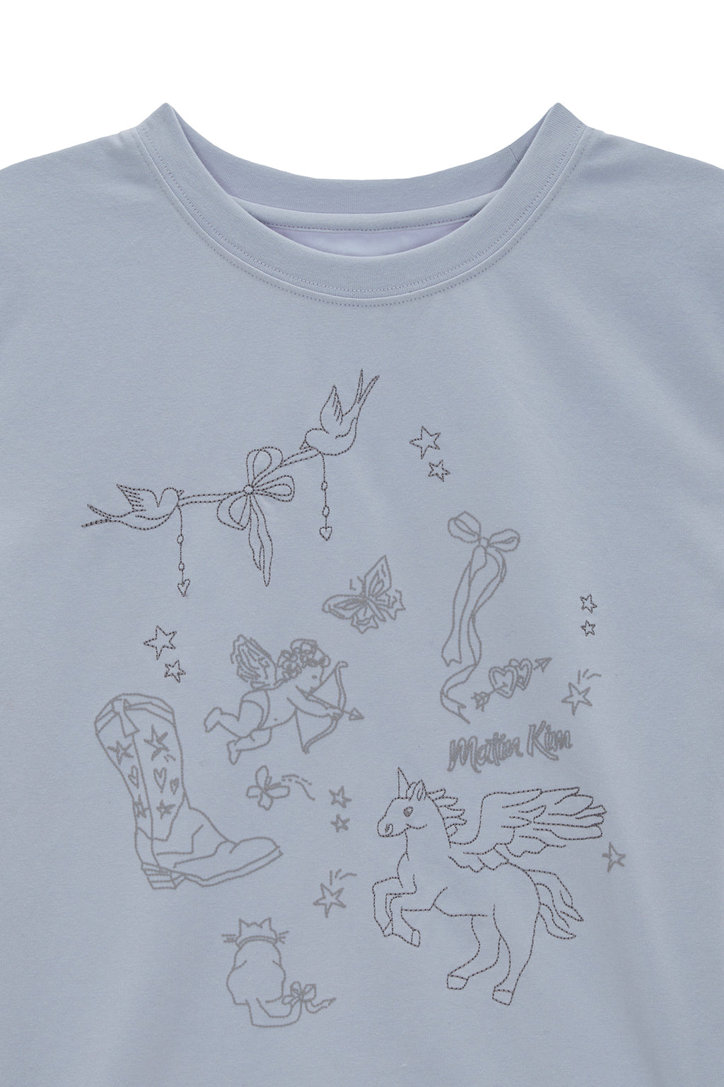 [matinkim] KITSCH PRINTING CROP TOP IN SKY