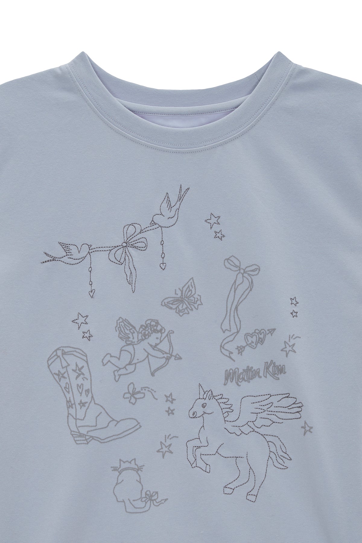 [matinkim] KITSCH PRINTING CROP TOP IN SKY