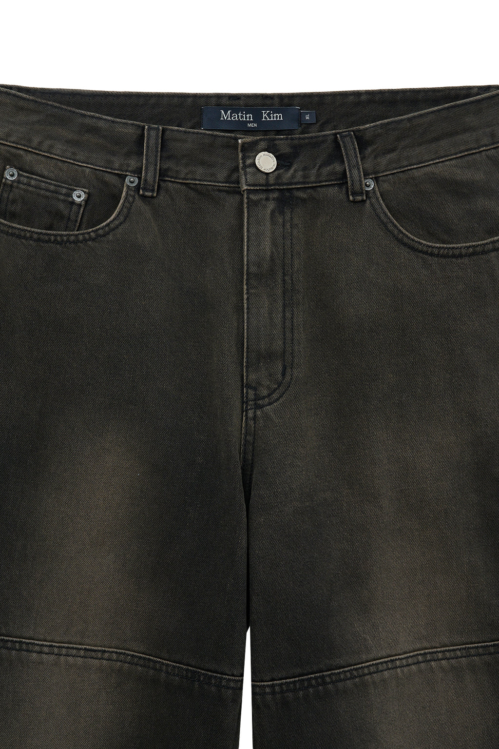 [matinkim] WESTERN DETAIL DENIM PANTS FOR MEN IN BLACK