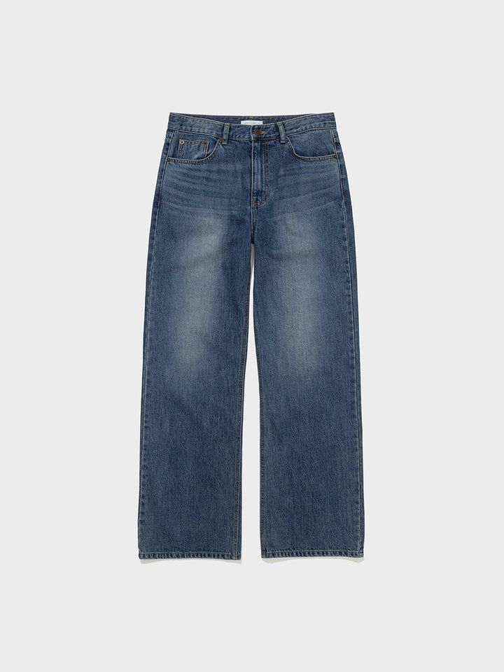 Low Classic Pocket Wide-Leg Jeans Blue
