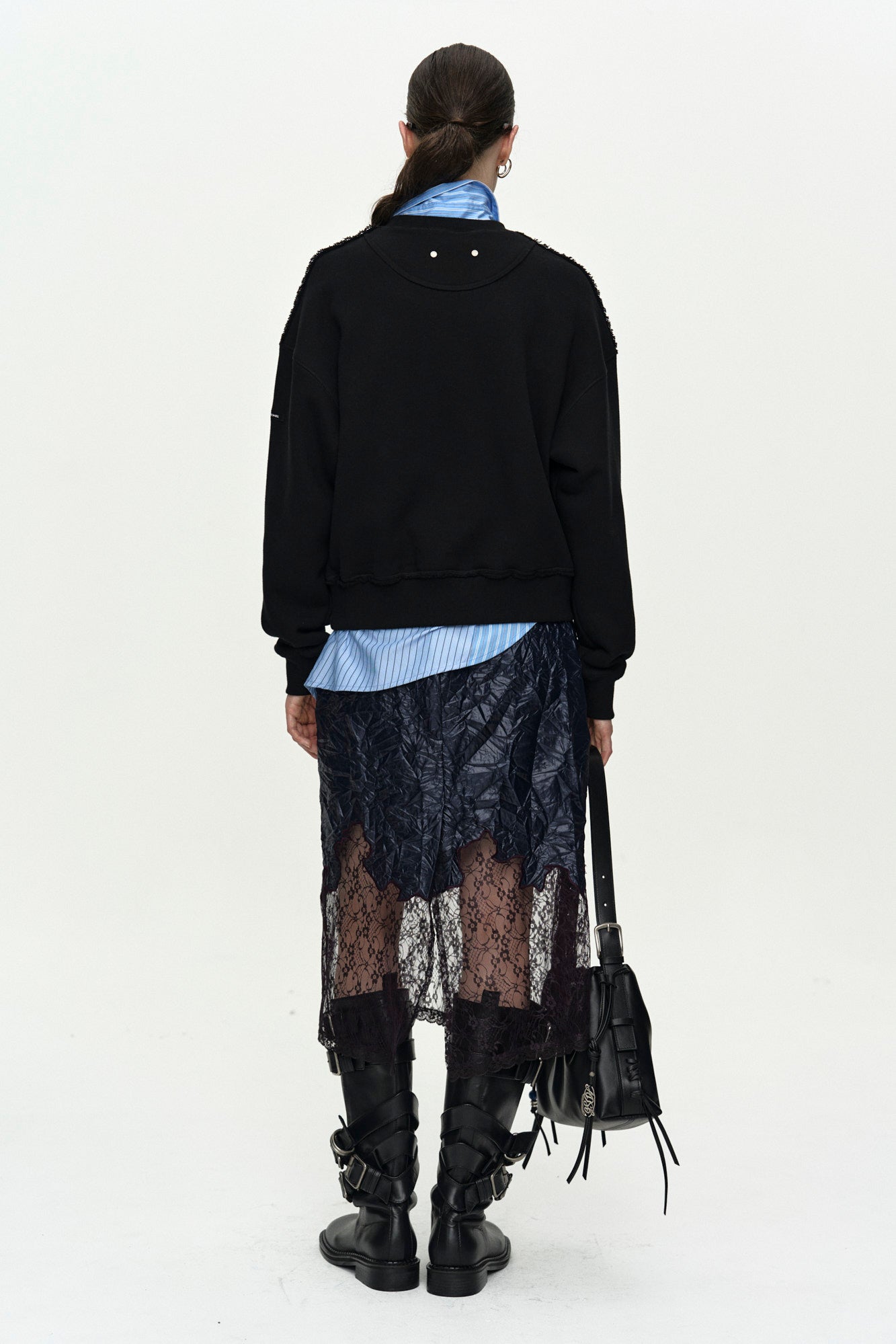 Andersson Bell (Essential) Studded Argyle Patchwork Sweatshirt