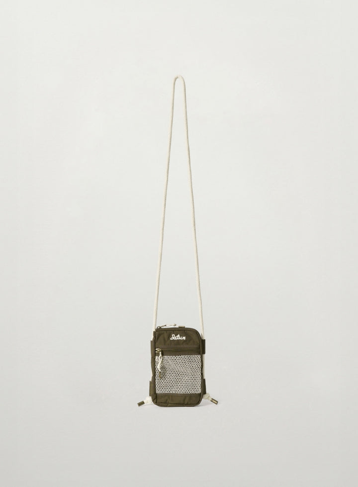 Satur Net Pocket Travel Cross Bag - Brown