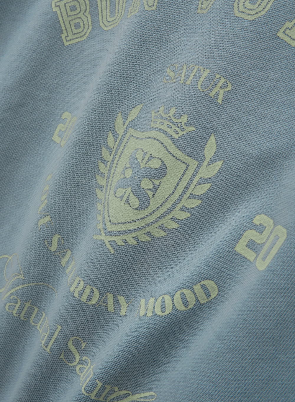 [satur] Bon Voyage Dyed Sweatshirt - Sky Blue