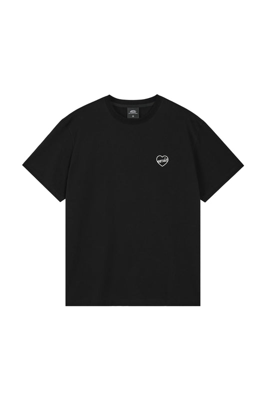 HEART T-SHIRT-BLACK