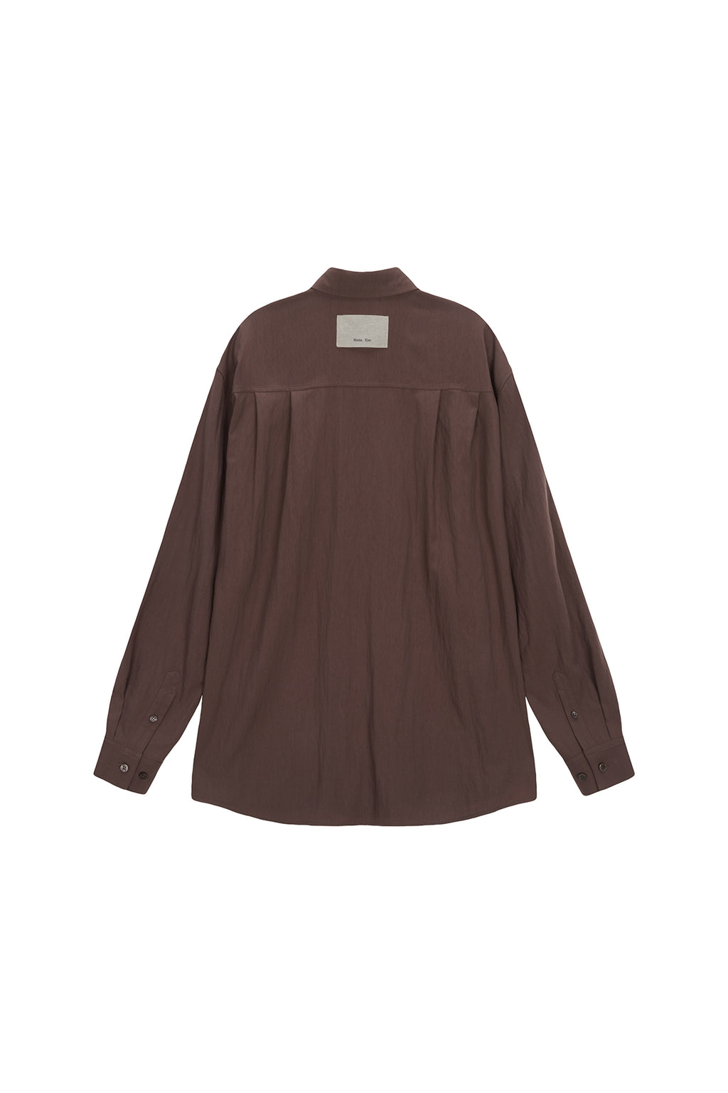 [matinkim] STITCH POINT SHIRT FOR MEN IN BROWN