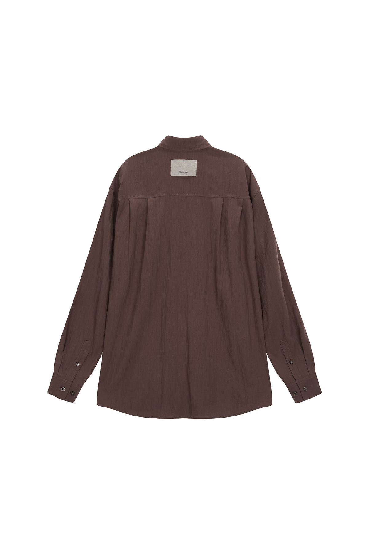 [matinkim] STITCH POINT SHIRT FOR MEN IN BROWN
