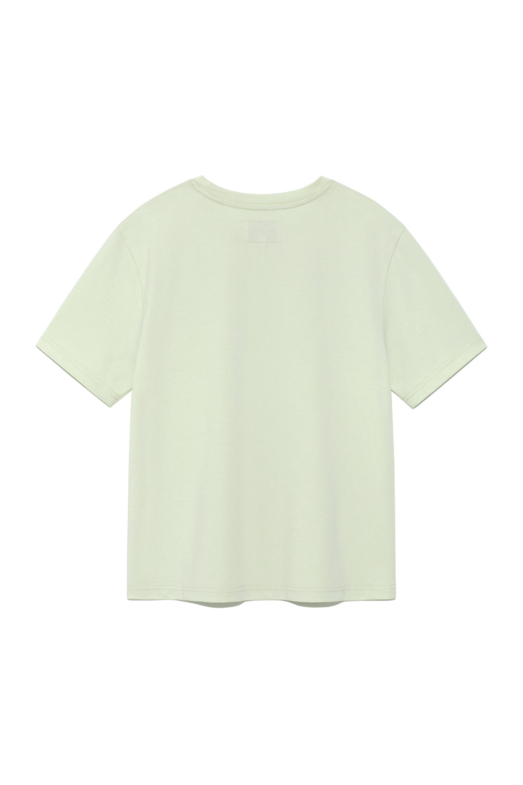 Matinkim Logo Point Lettering Graphic Top IN Light Green